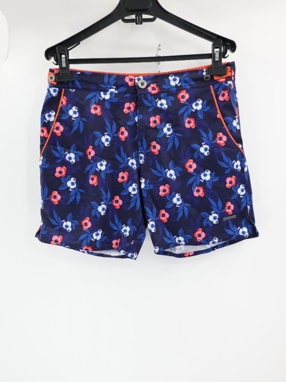 Parke & Ronen Swim Trunks Mens 30 6" Mesh Lined Geometric Print Beach shorts